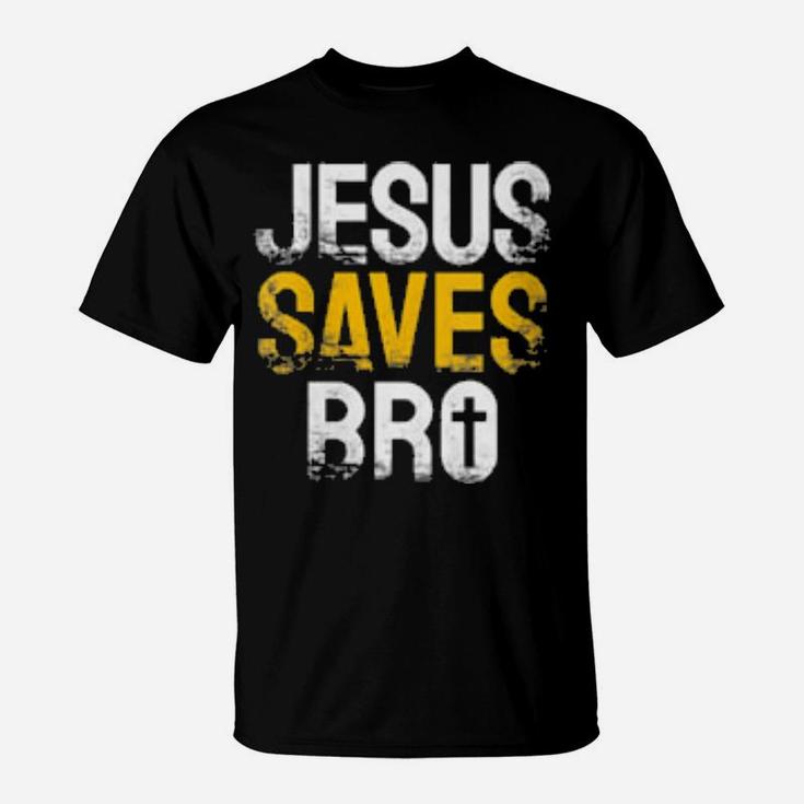 Womens Jesus Saves Bro Christian T-Shirt