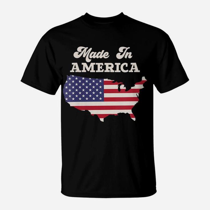 Womens Made In America Vintage Country Usa T-Shirt