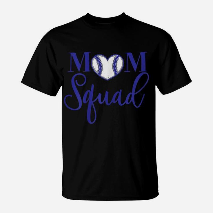 Womens Mom Squad Purple Lettered Tee For The Proud Mom To Wear T-Shirt
