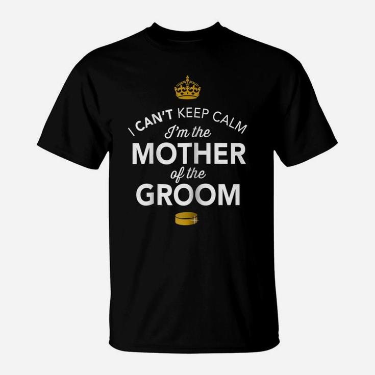 Womens Mother Of The Groom Gift Funny Present For Wedding Day T-Shirt