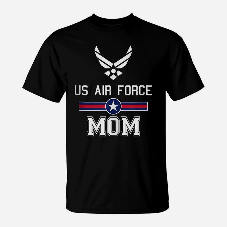 Womens Proud Air Force Mom Military Pride T-Shirt
