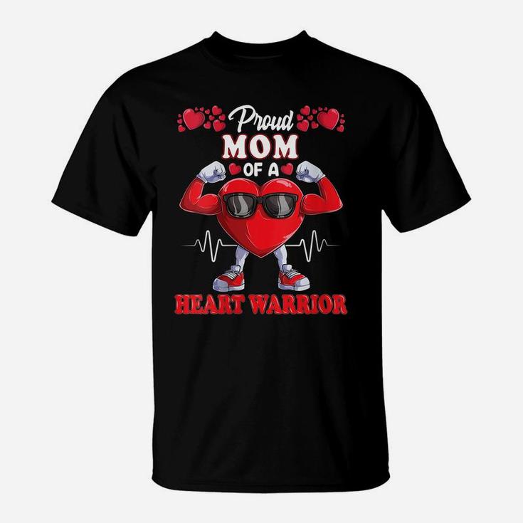 Womens Proud Mom Of A Heart Warrior Chd Awareness T-Shirt