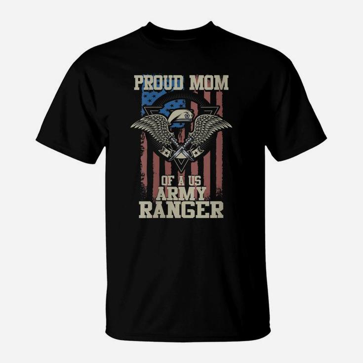 Womens Proud Mom Of Us Army Ranger T-Shirt