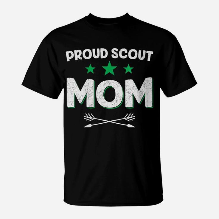 Womens Proud Scout Mom - Scouting Camping Mothers Day Funny Gift T-Shirt