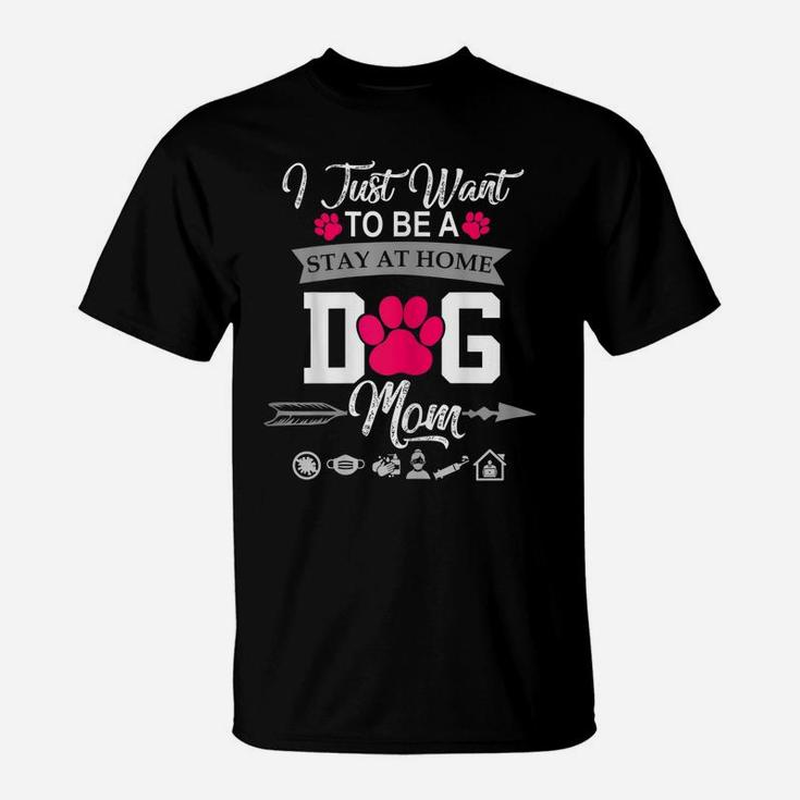 Womens Shirts For Dog Loving Mom Graphic Tee Plus Size Mothers Day T-Shirt