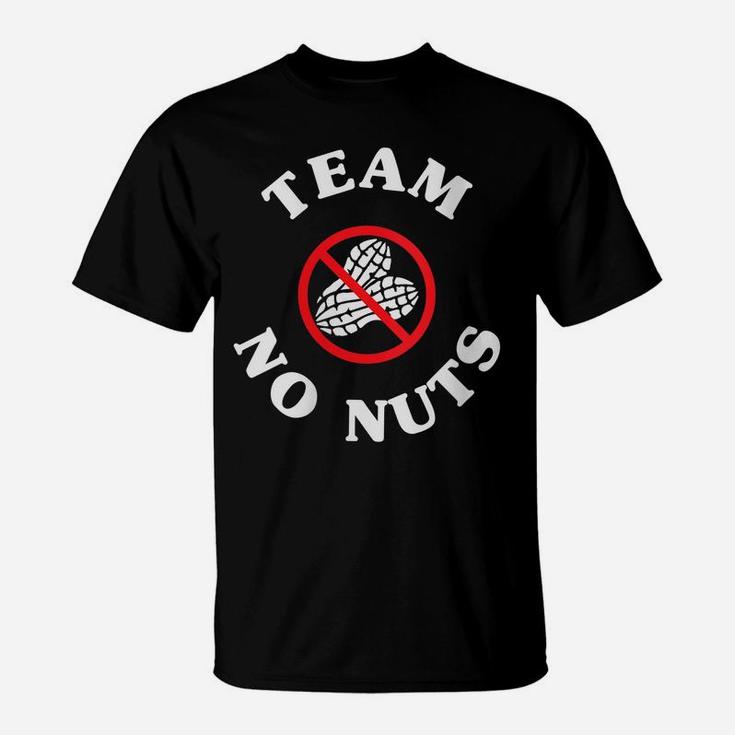 Womens Team No Nuts Funny Team Girl Gender Reveal Pink Party T-Shirt