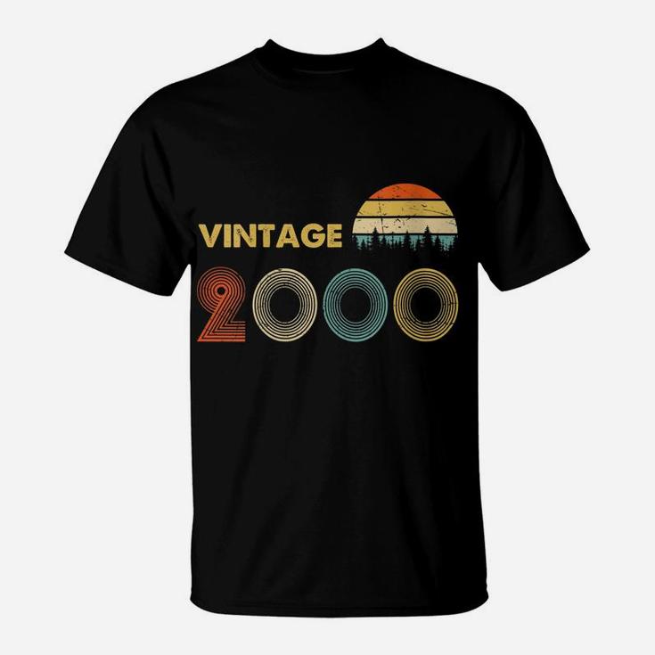 Womens Vintage 2000 Made In 2000 19Th Birthday 19 Years Old Gift T-Shirt