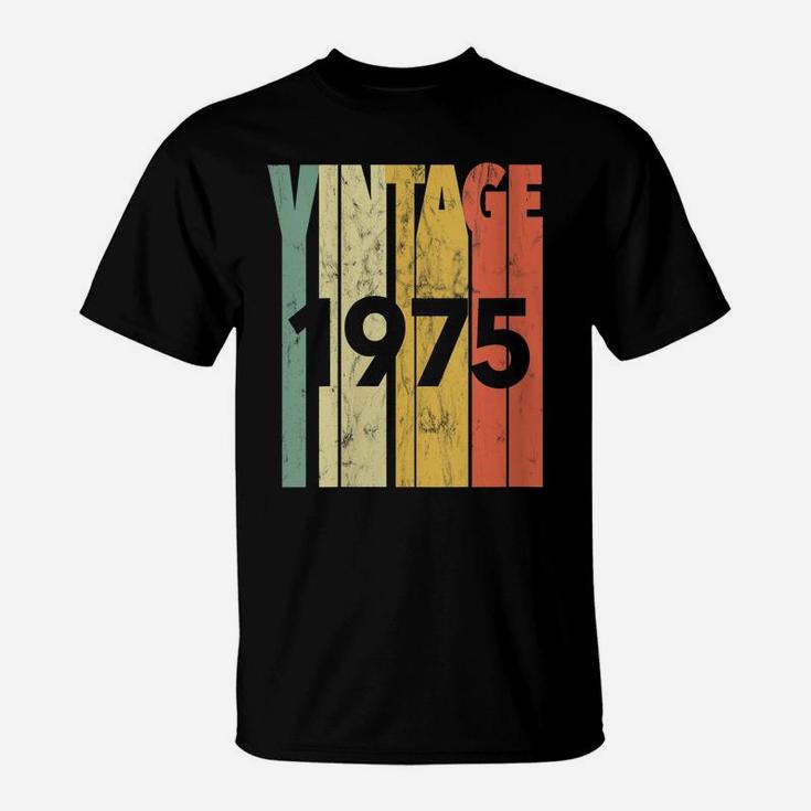 Womens Vintage Retro Made In 1975 Classic 46Th Birthday T-Shirt
