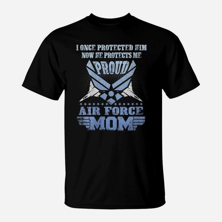 Womens Womens Pride Military Family - Proud Mom Air Force T-Shirt