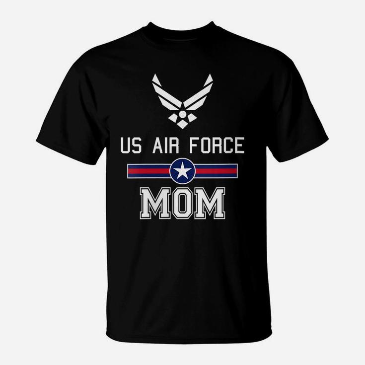 Womens Womens Proud Air Force Mom Military Pride T-Shirt