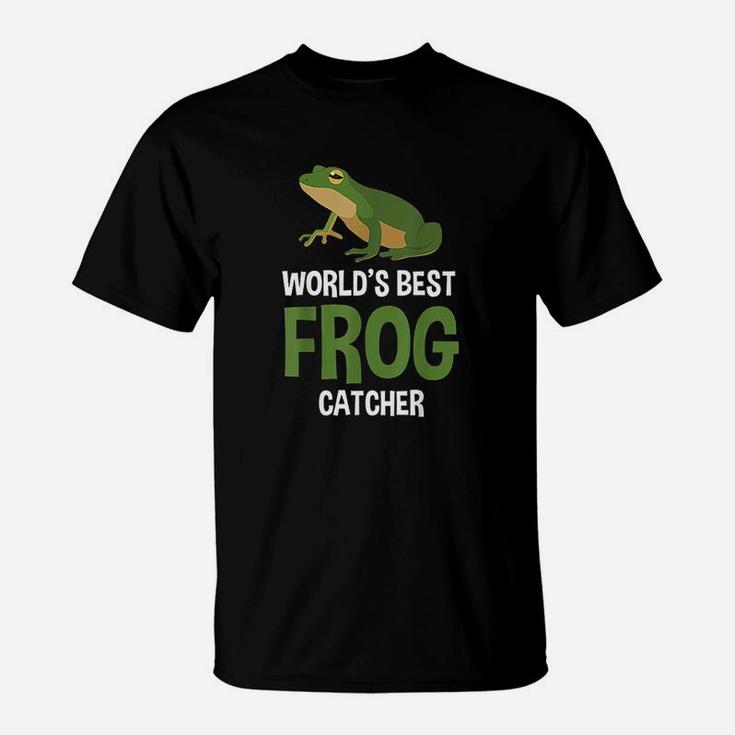 World Best Frog Catcher Gift Boys Girls Kids Frog Hunter T-Shirt