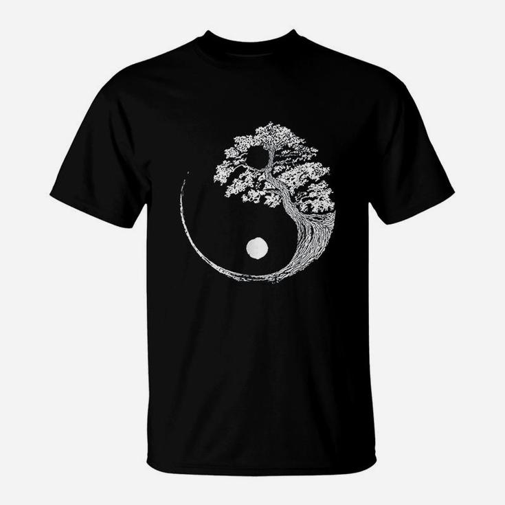 Yang Yin Bonsai Tree Japanese T-Shirt