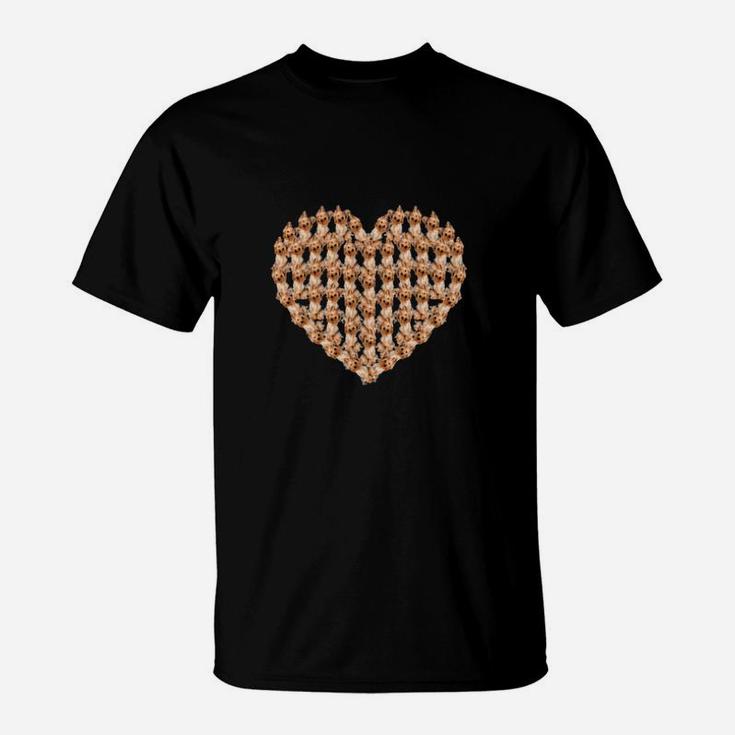 Yorkie Valentine  Simple Design T-Shirt