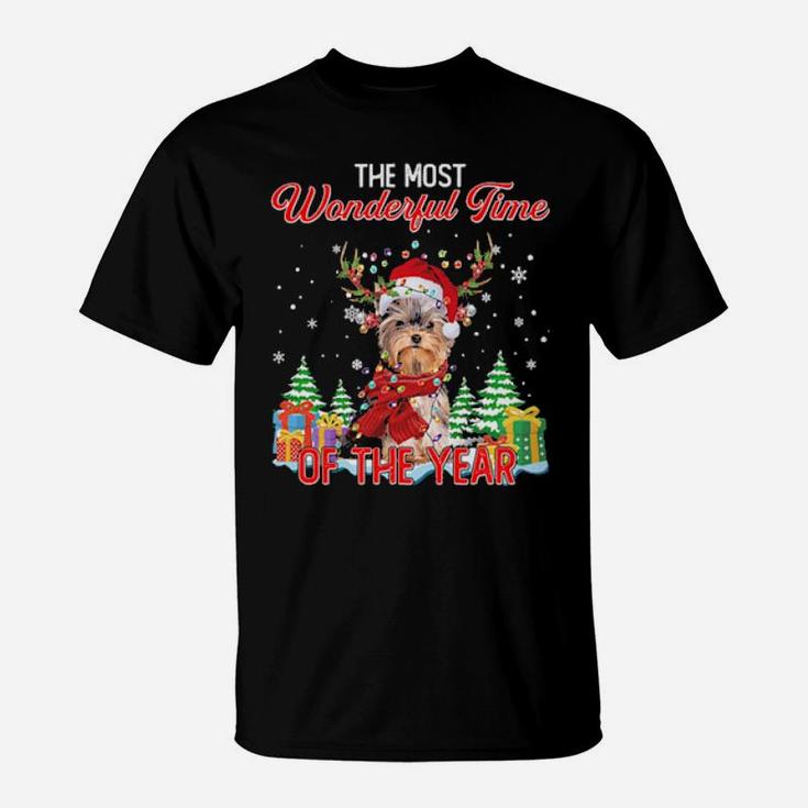 Yorkshire Santa The Most Wonderful Time Of The Year T-Shirt