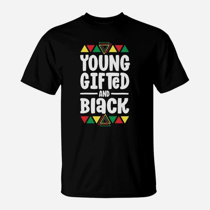 Young Gifted And Black History Shirts For Kids Boys African T-Shirt
