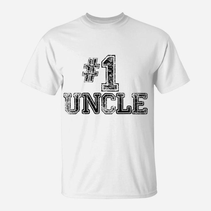 1 Uncle - Number One Sports Father's Day Gift T-Shirt