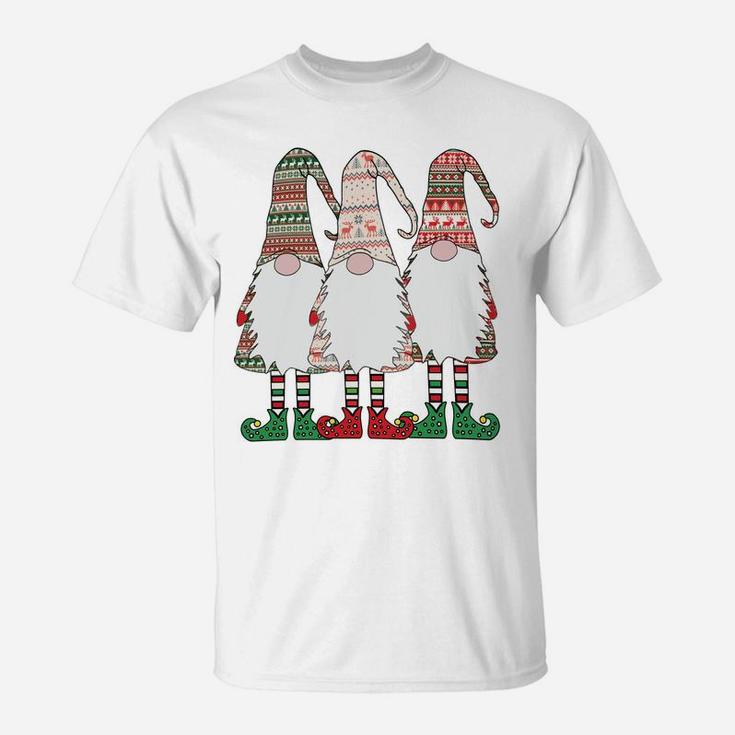 3 Nordic Gnomes Winter Christmas Swedish Tomte Nisse Sweatshirt T-Shirt