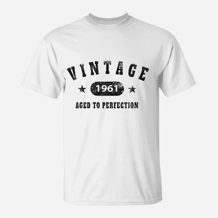 60Th Birthday Gift Vintage 1961 Aged To Perfection T-Shirt