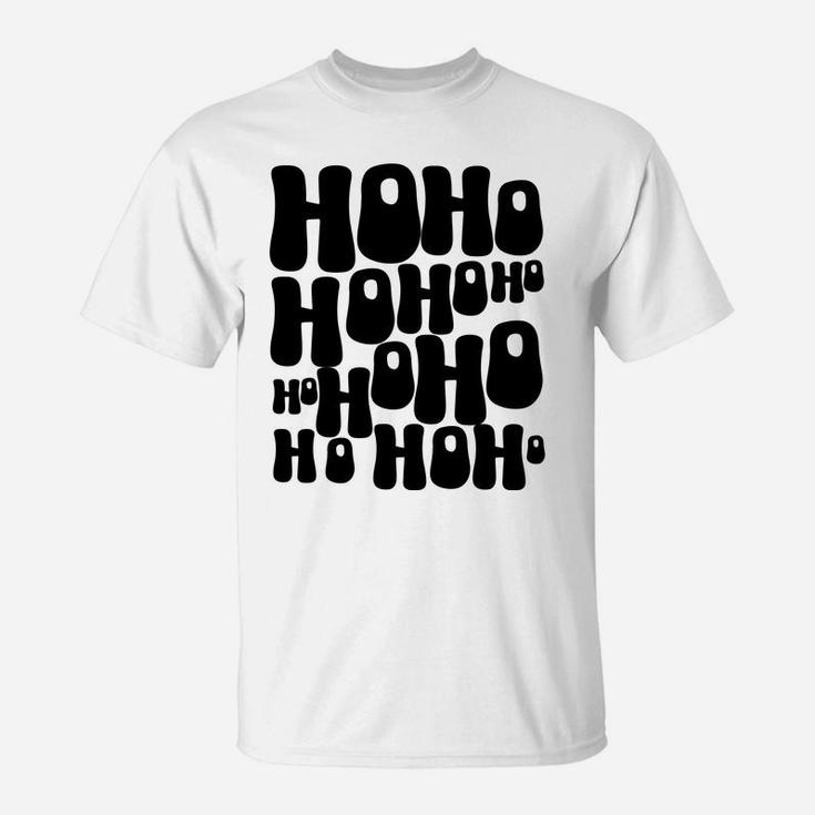 Aesthetic Christmas Hohoho Cute Trendy Indie Christmas T-Shirt