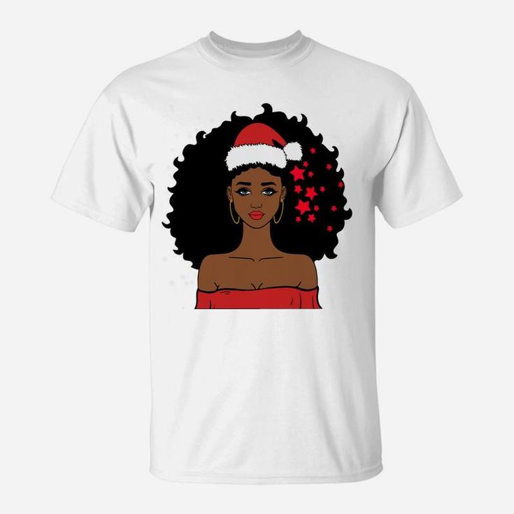 African American Christmas Santa Claus Sweatshirt T-Shirt
