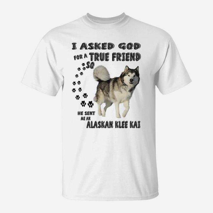 Alaskan Klee Kai Quote Mom Dad Costume, Cute Mini Husky Dog T-Shirt