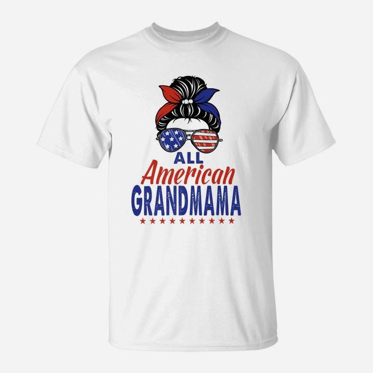 All American Grandmama 4Th Of July Patriotic Matching Family T-Shirt