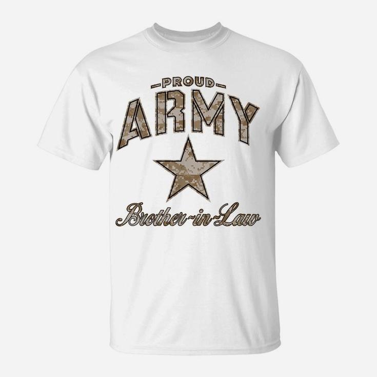 Army Brother-In-Law Shirts For Men And Boys Camo T-Shirt