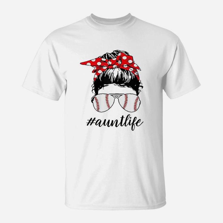 Aunt Life Softball Baseball T-Shirt