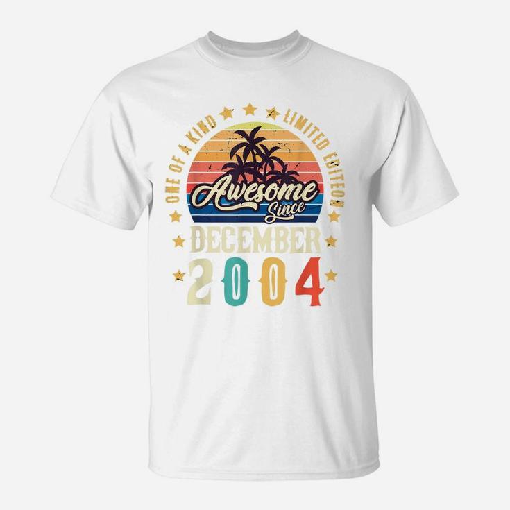 Awesome Since December 2004 Vintage 17Th Birthday T-Shirt