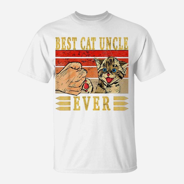 Best Cat Uncle Ever Cats Uncle Birthday Uncle Cat T-Shirt