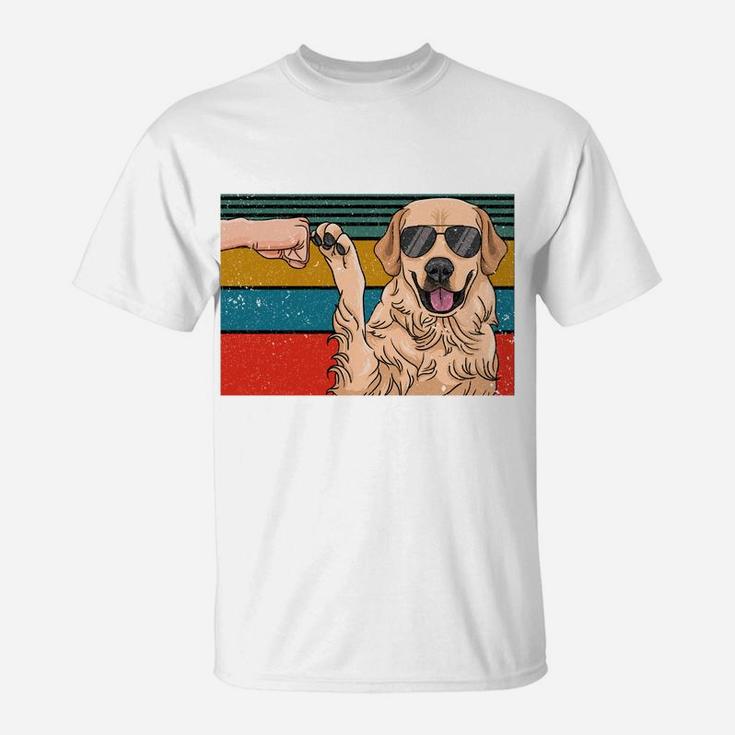 Best Golden Retriever Dad Ever Dog Dad Fist Bump Sweatshirt T-Shirt