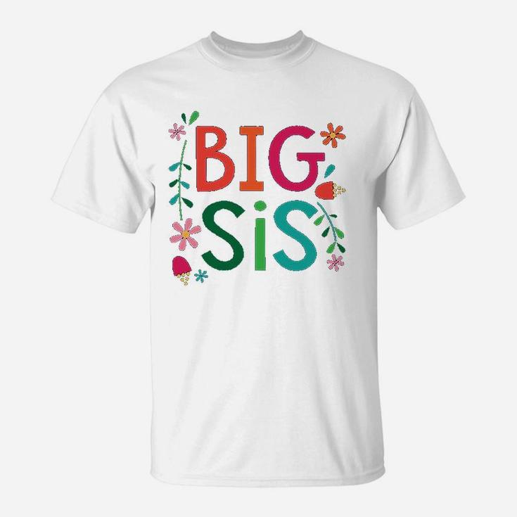 Big Sis Girls Cute Sister Announcement Gift T-Shirt
