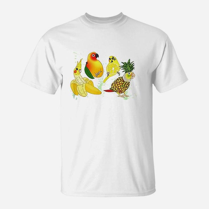 Birb Fruit Doodles T-Shirt