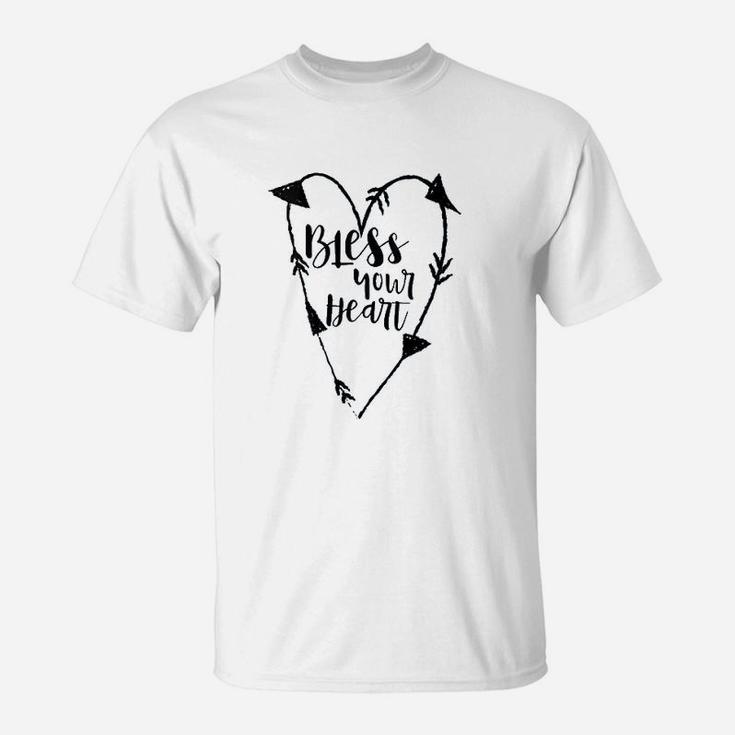 Bless Your Heart Southern Charm Saying Black T-Shirt