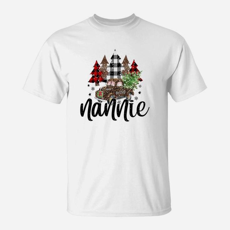 Blessed Nannie Christmas Truck - Grandma Gift Sweatshirt T-Shirt