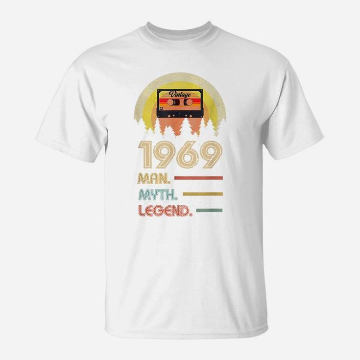 Born 1969 Man Myth Legend Birthday Gifts For 51 Years Old T-Shirt