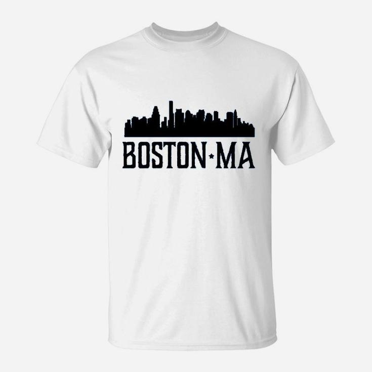 Boston Massachusetts Skyline City T-Shirt
