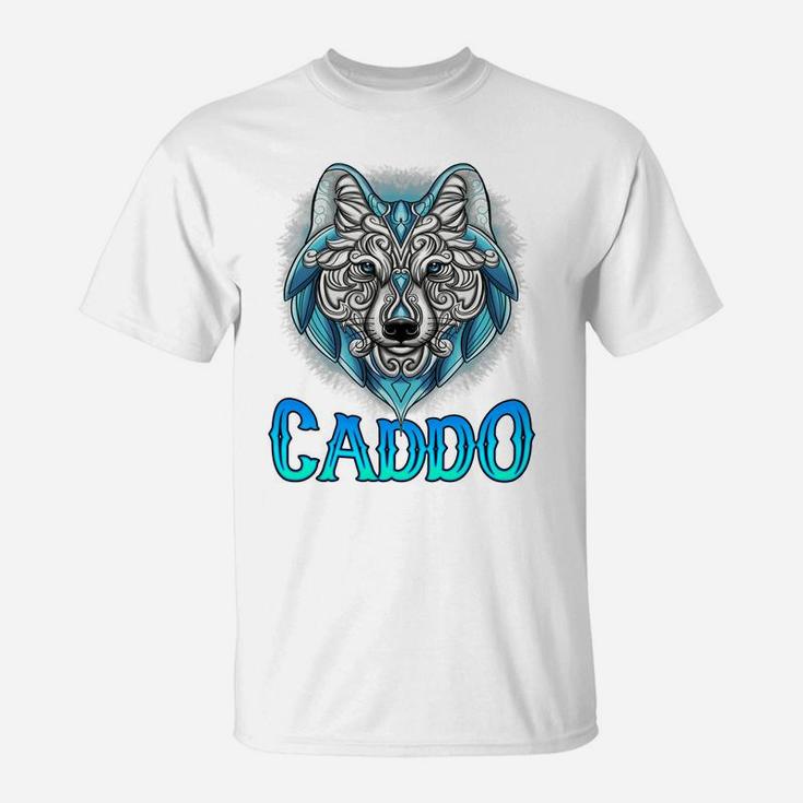 Caddo Wolf Spirit Animal Native American Caddo Heritage Rela T-Shirt