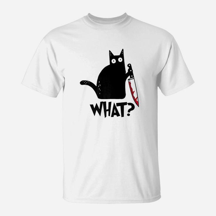 Cat What Black Cat T-Shirt
