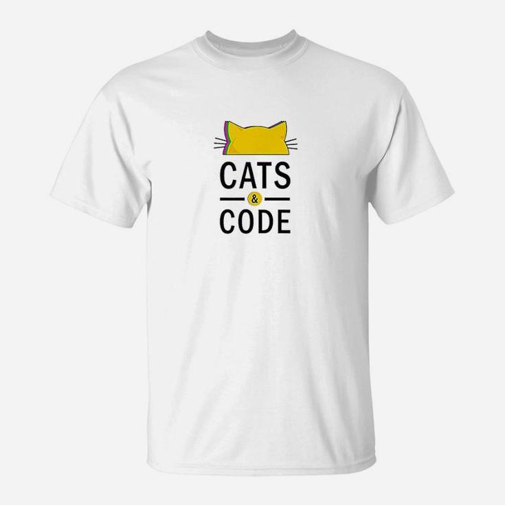 Cats And Code Cat And Programming T-Shirt