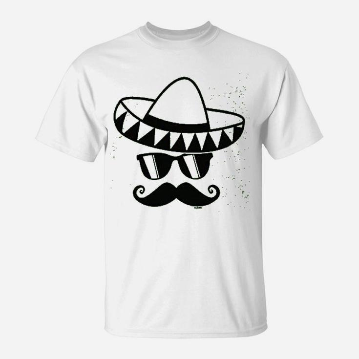 Cinco De Mayo Mustache Face T-Shirt