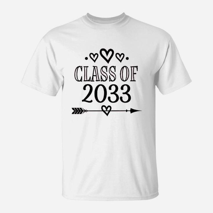 Class Of 2033 School Class Graduation T-Shirt