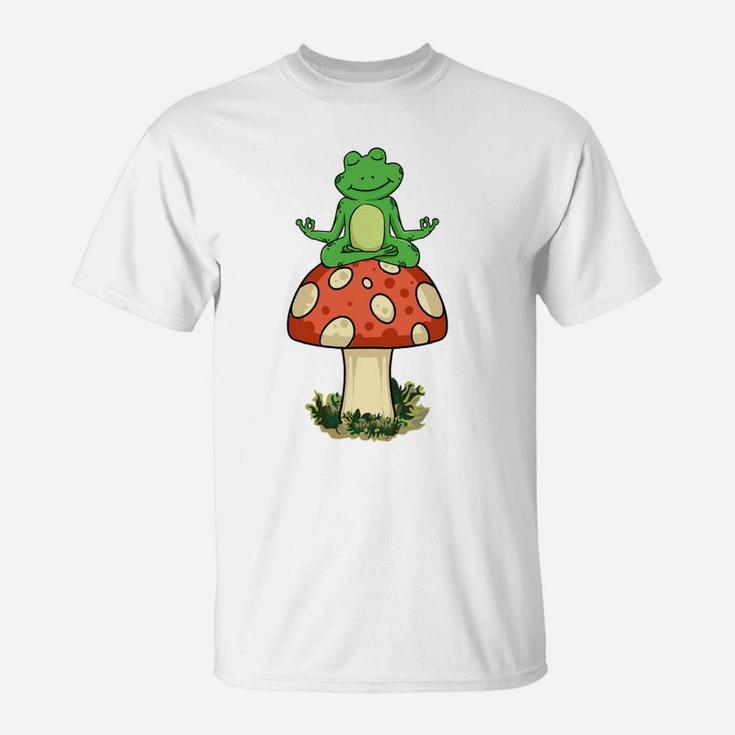 Cute Frog Mushroom - Frog Whisperer T-Shirt
