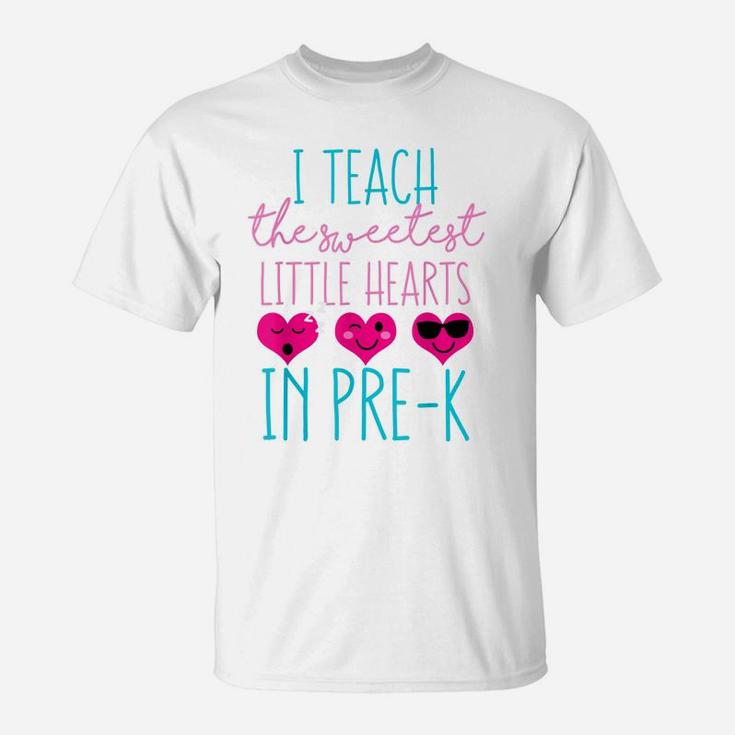 Cute Funny Saying Gift For Sweet Valentines Day Prek Teacher T-Shirt