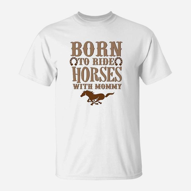 Cute Western Rompers Born To Ride Horses Royaltee Animal Boutique T-Shirt