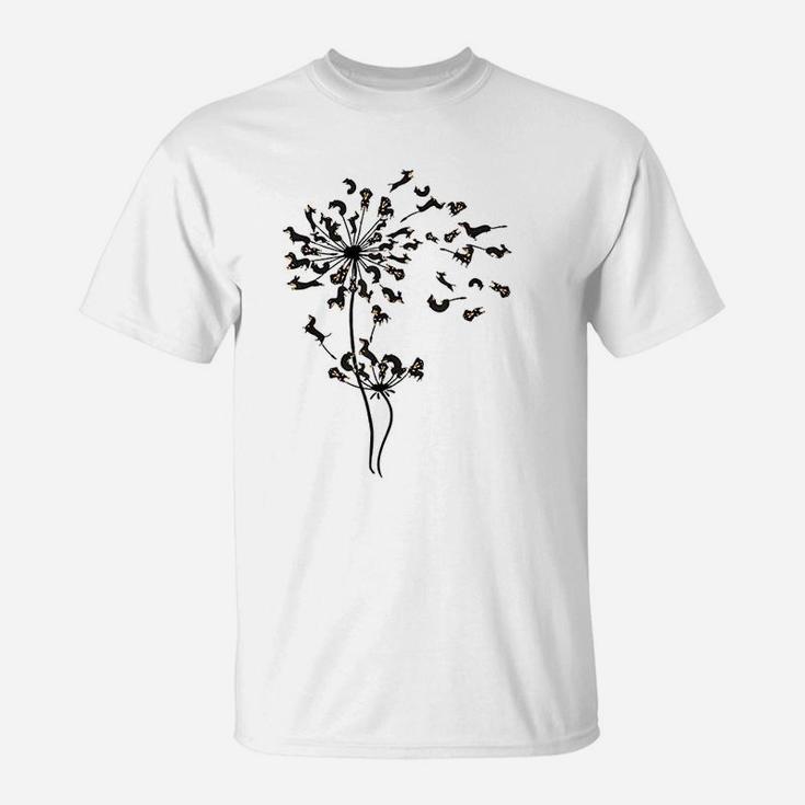 Dachshund Dandelion  Art T-Shirt