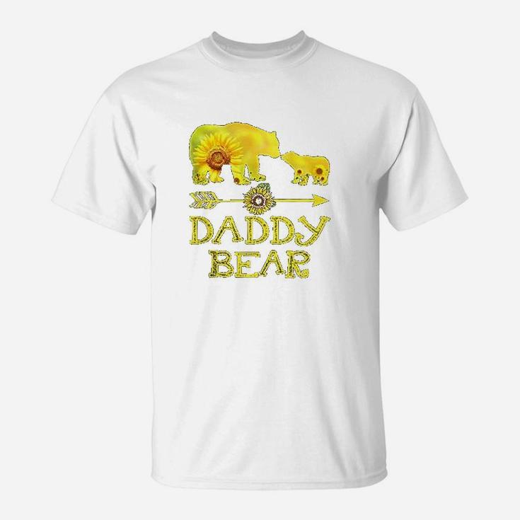 Daddy Bear Mothers Day Sunflower Family Gift T-Shirt