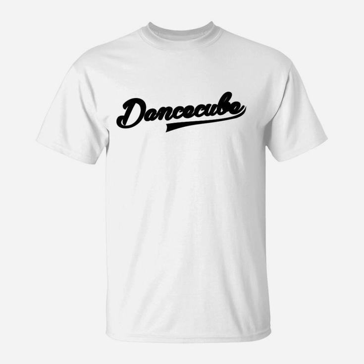 Dancecube Herren T-Shirt in Weiß, Stylisches Tanzmotiv