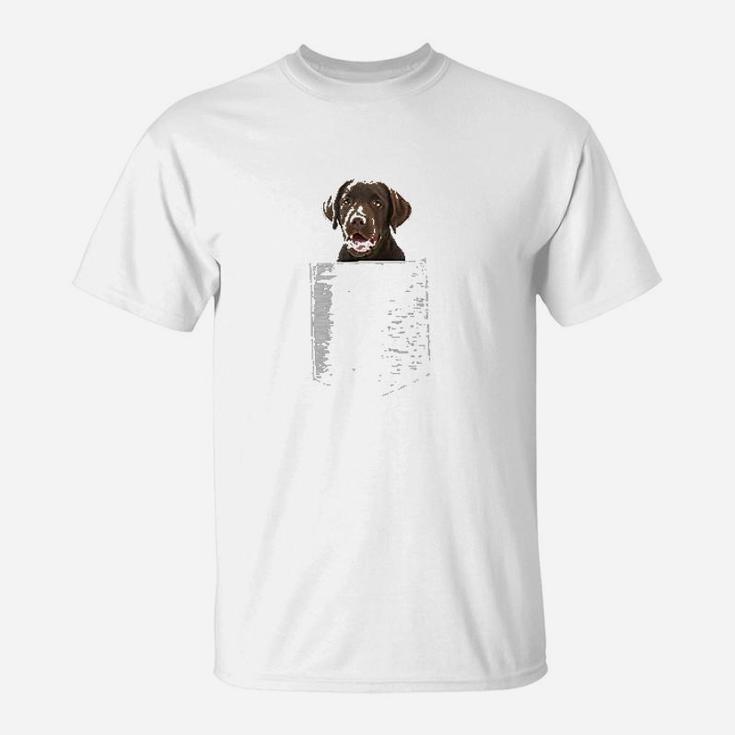 Dog In Your Pocket Chocolate Lab T-Shirt