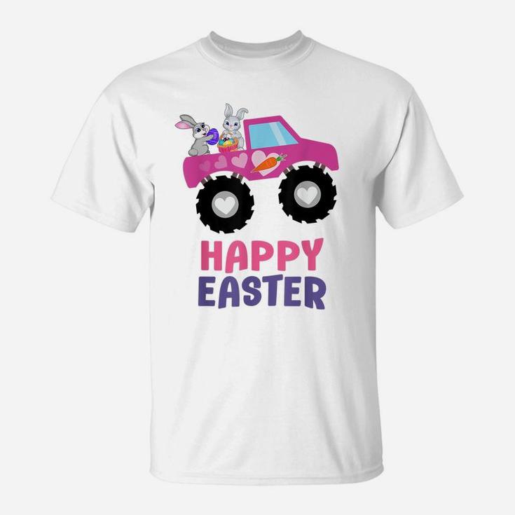 Easter Truck Bunny Eggs For Kids Boys Girls Happy Easter T-Shirt